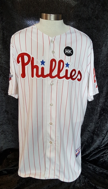 Raul Ibanez 2009 Philadelphia Phillies Game Issued Jersey with the