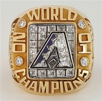 Diamondbacks Rings 2001 Arizona Diamondbacks World Series Champions 14K Gold & Diamond ...