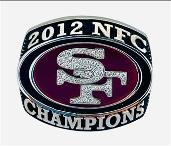 Metal 49er Rings 2012 San Francisco 49ers NFC Championship 14K Gold & Diamond Ring!