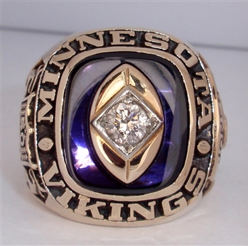 minnesota vikings 1969 nfl championship ring